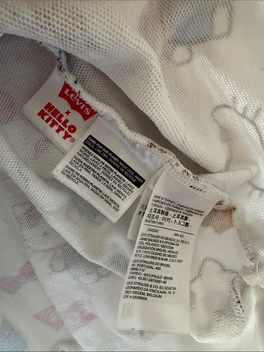 Levi’s x HELLO KITTY collab hoodie limited edition all over print - Picture 4 of 5